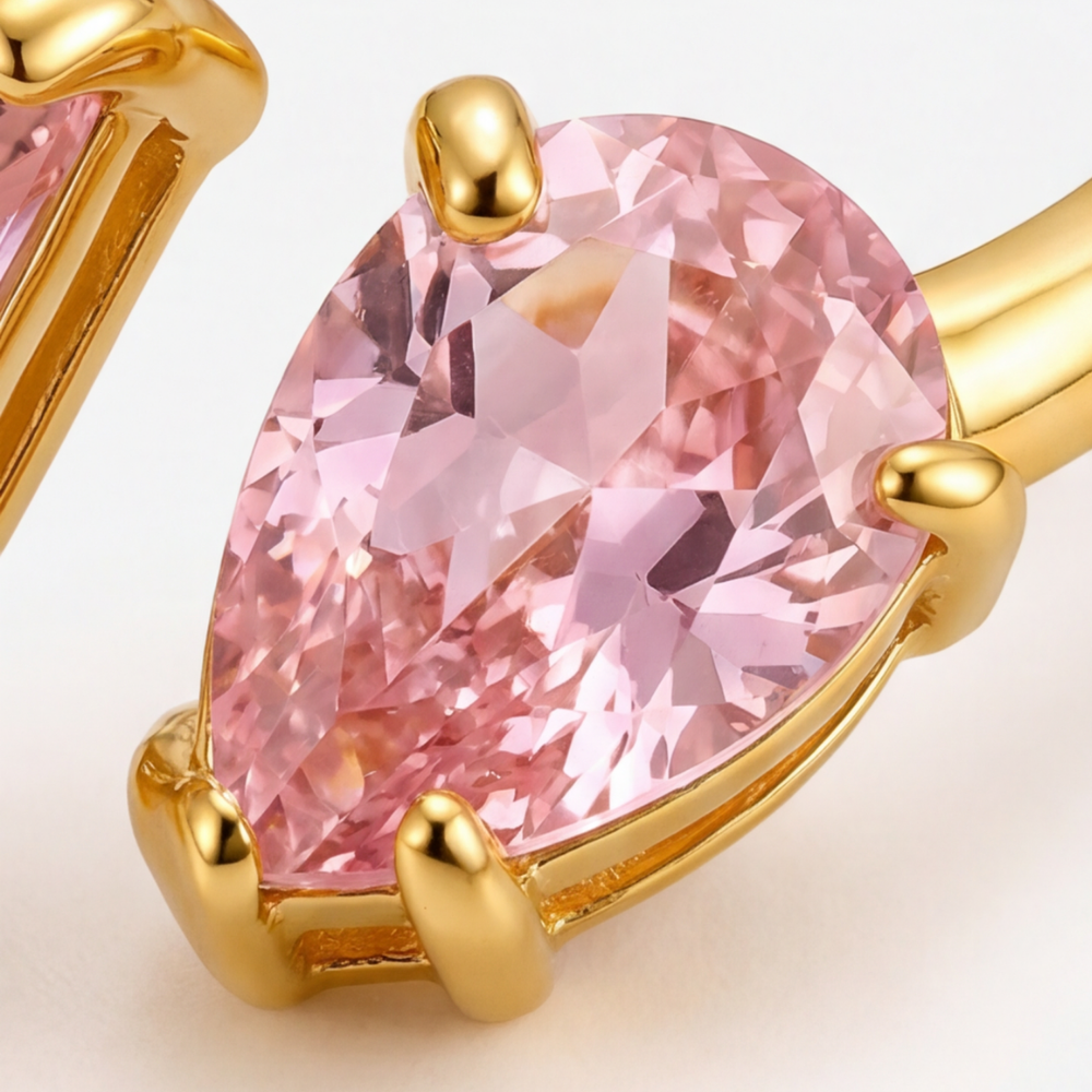 Bague Elyna Pink - Acier inoxydable