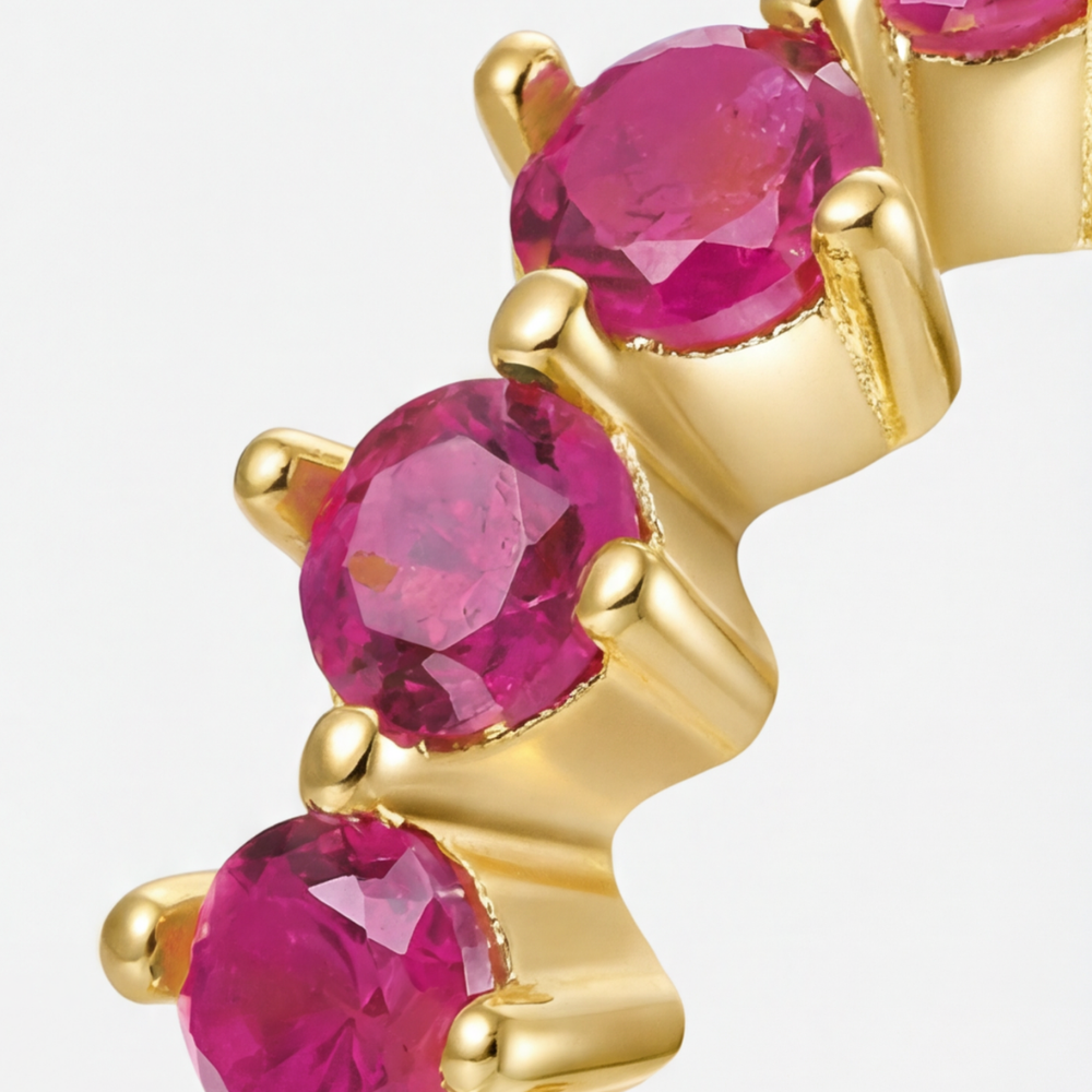 Boucles Laya Pink - Acier inoxydable
