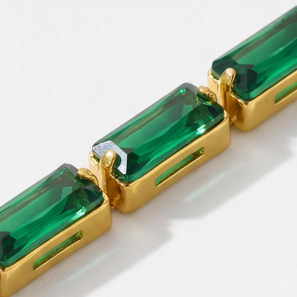 Bracelet Emeraude - Acier inoxydable