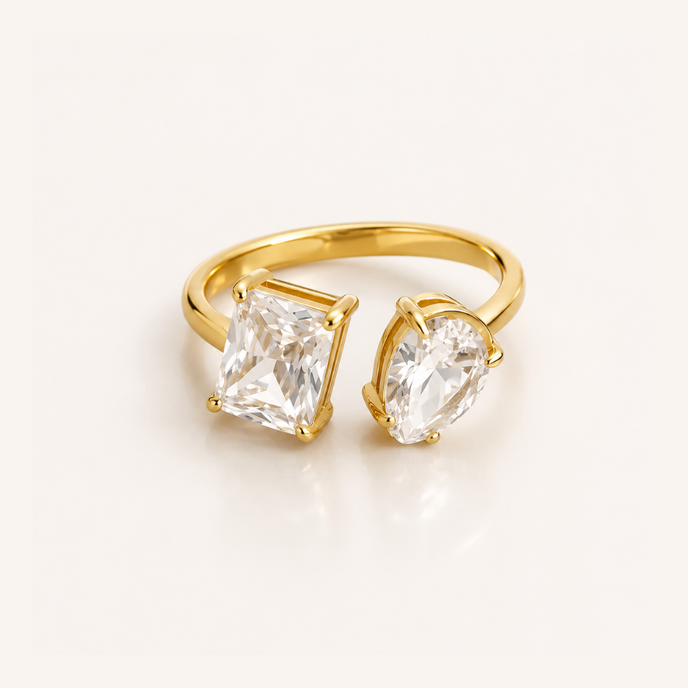 Bague Elyna Ices - Acier inoxydable